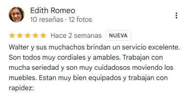 Reseña de cliente - Google Maps