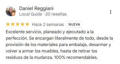 Reseña de cliente - Google Maps