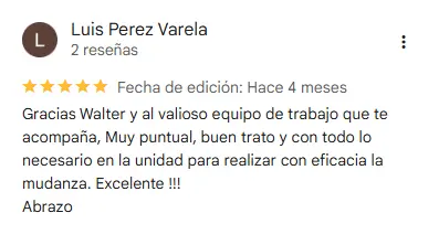 Reseña de cliente - Google Maps