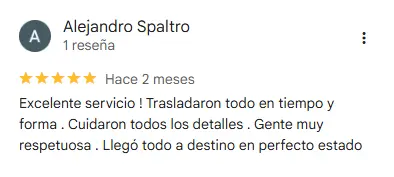 Reseña de cliente - Google Maps